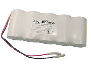 Accu noodverlichting Ni-Cd 4000 mAh 6,0 Volt